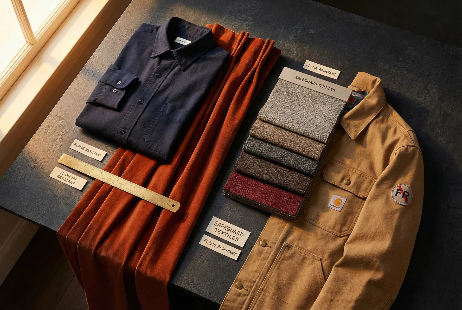 Fire-protected textile applications